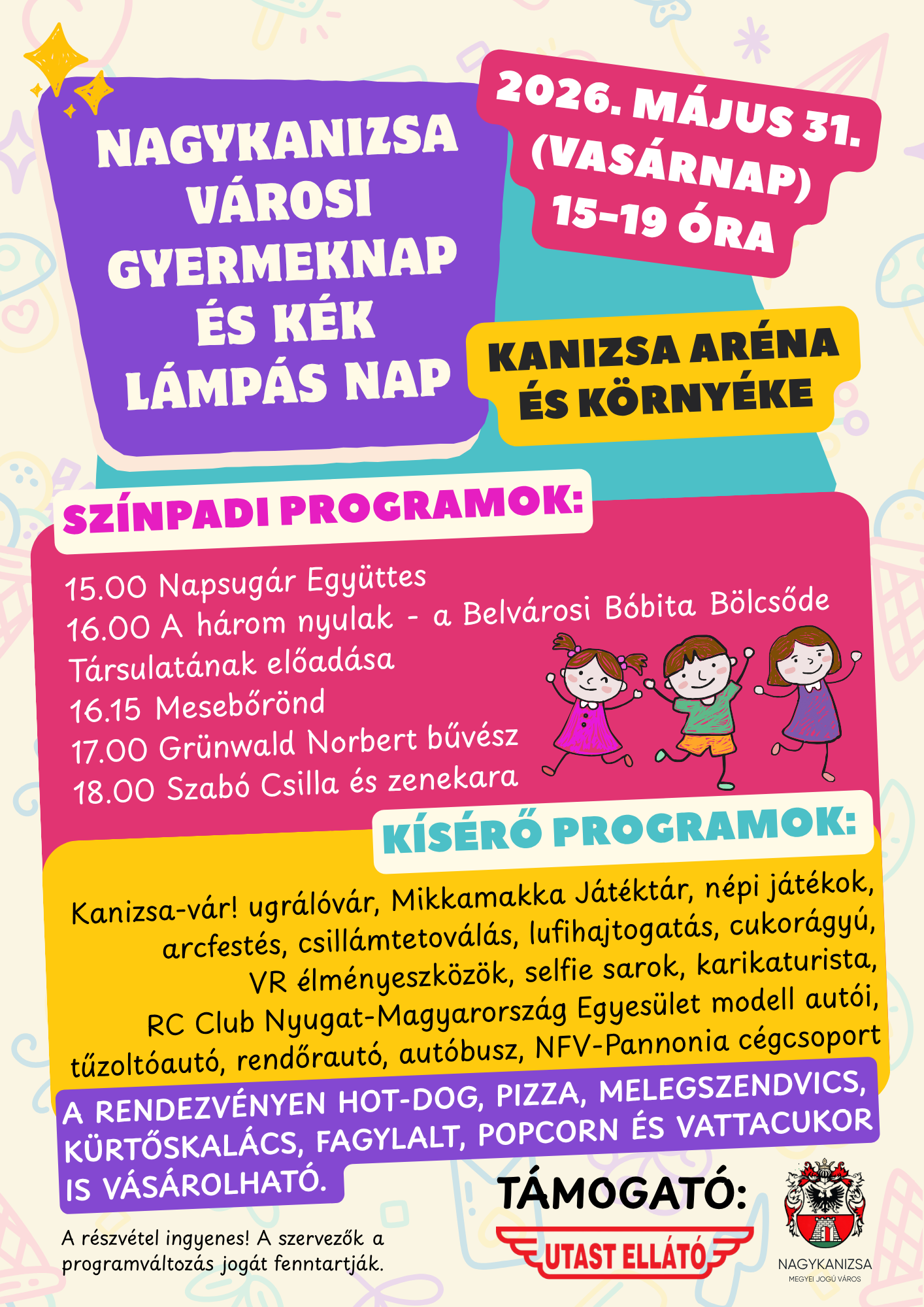 Kiemelő fotó - Városi gyermeknap és kék lámpás nap (május 31.)