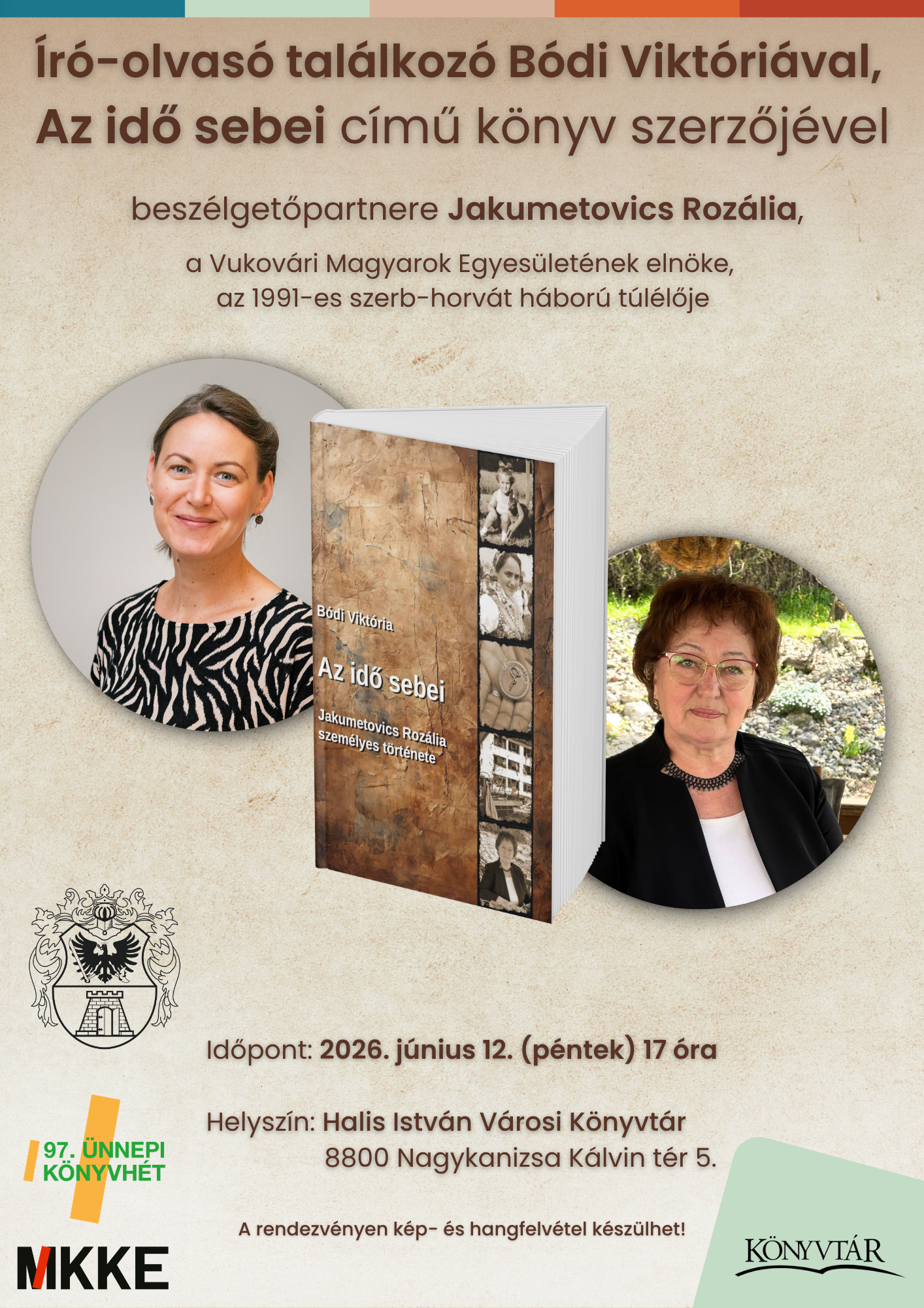 Író-olvasó találkozó Bódi Viktóriával - ünnepi könyvhét programja (június 12.)