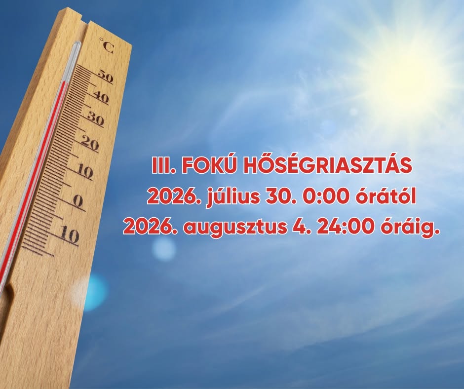 Kiemelő fotó - Harmadfokú hõségriasztás lépett életbe