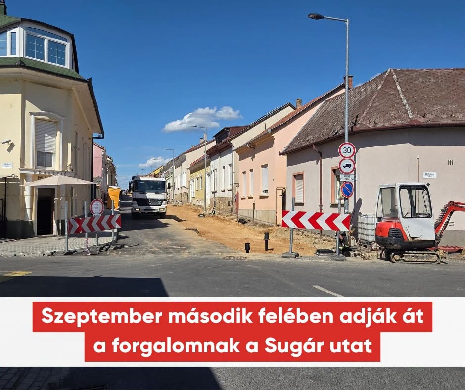 Kiemelő fotó - Szeptember második felében adják át a forgalomnak a Sugár utat