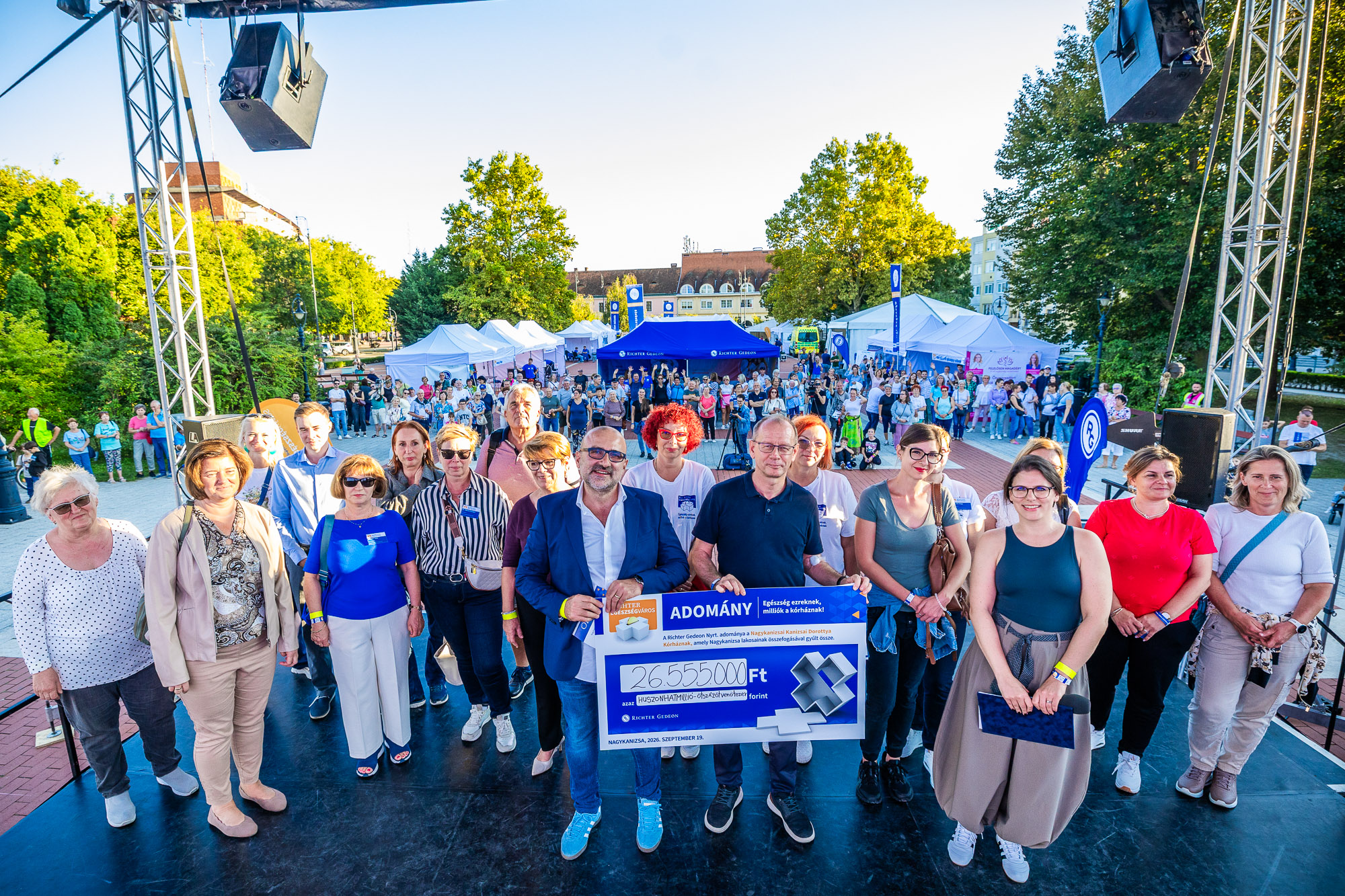 Kiemelő fotó - Egészség és összefogás a nagykanizsai Richter Egészségvároson: 26.555.000 forint támogatást kapott a Nagykanizsai Kanizsai Dorottya Kórház