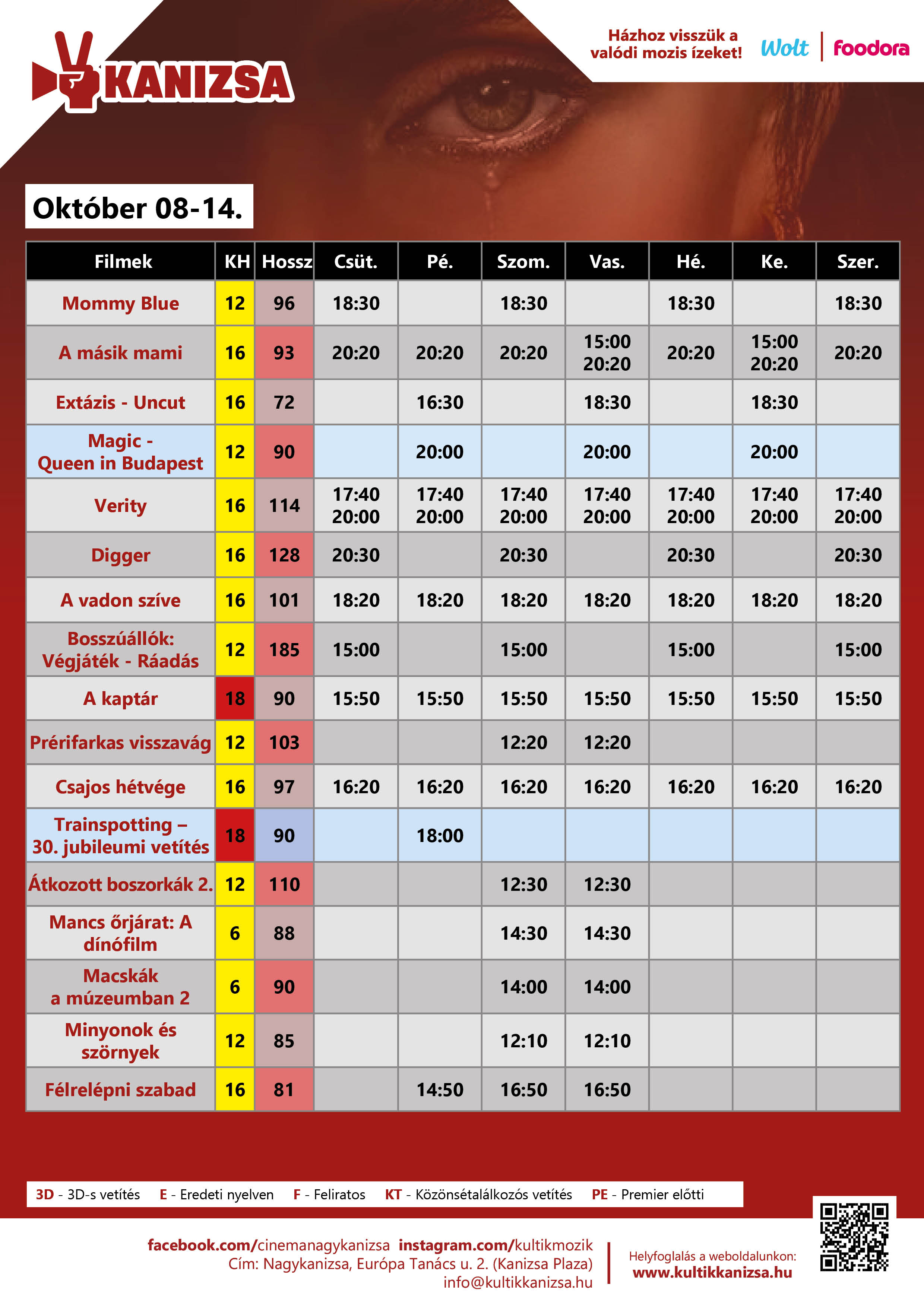 Kultik Kanizsa mûsora (október 8-14.)