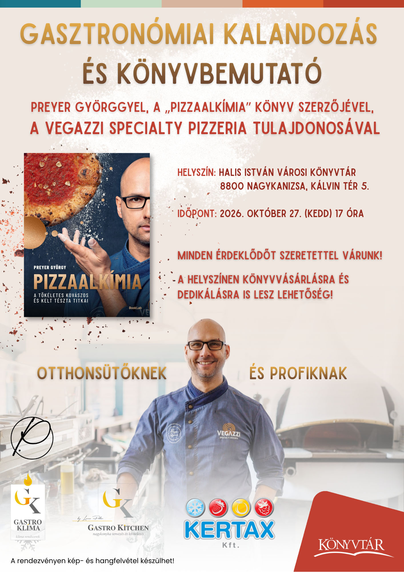 Kiemelő fotó - Gasztronómiai kalandozás és könyvbemutató (október 27.)