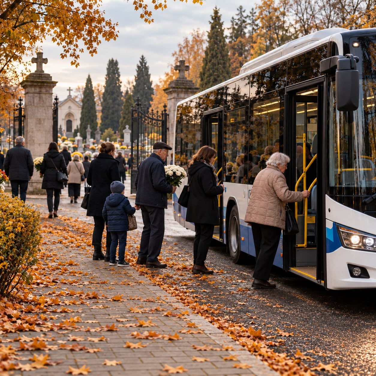 Kiemelő fotó - Díjmentes temetõi buszjáratok Mindenszentek napján Nagykanizsán
