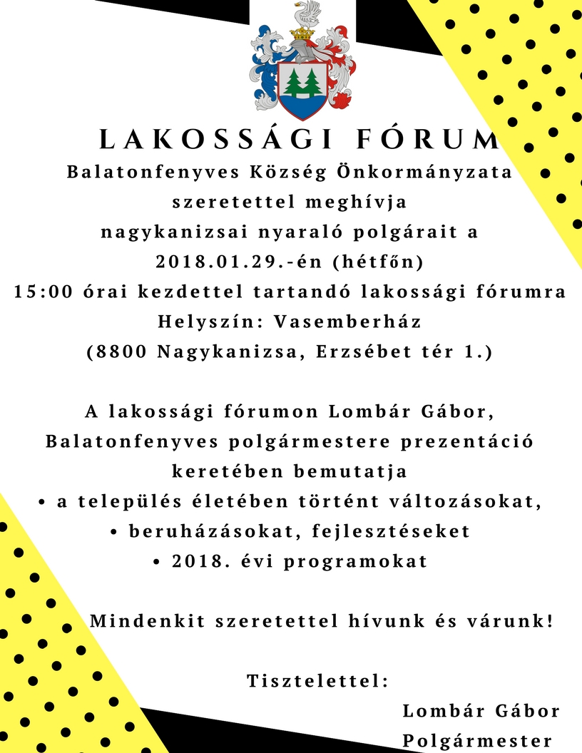 Tartalom - Lakossági Fórum 2018.01.29.