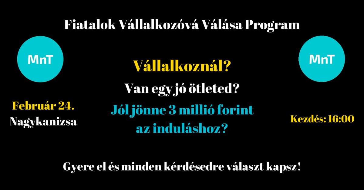 Tartalom - Fiatalok Vállalkozóvá Válása Program - Nagykanizsa Halis István Városi Könyvtár