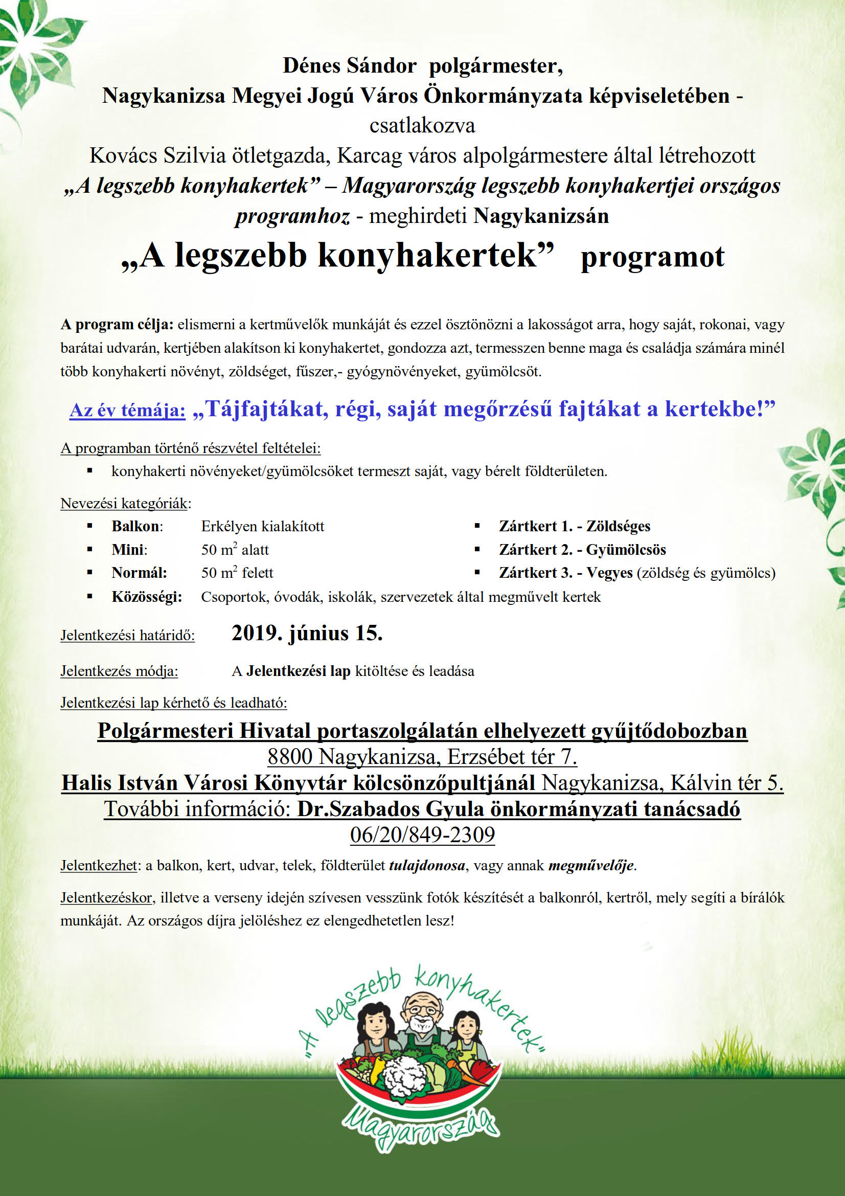 Tartalom - Legszebb konyhakertek- Magyarország legszebb konyhakertjei 2019