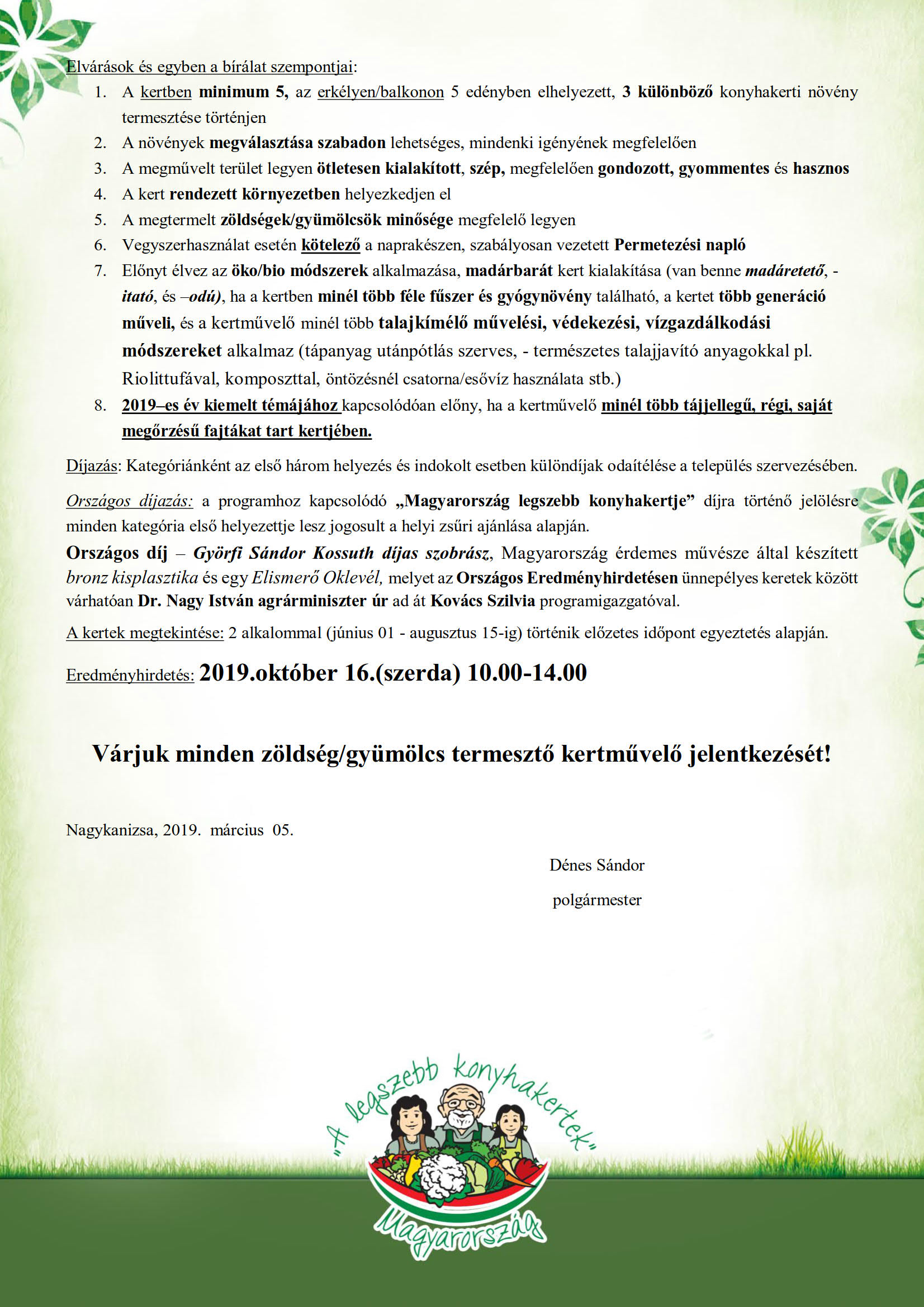 Tartalom - Legszebb konyhakertek- Magyarország legszebb konyhakertjei 2019