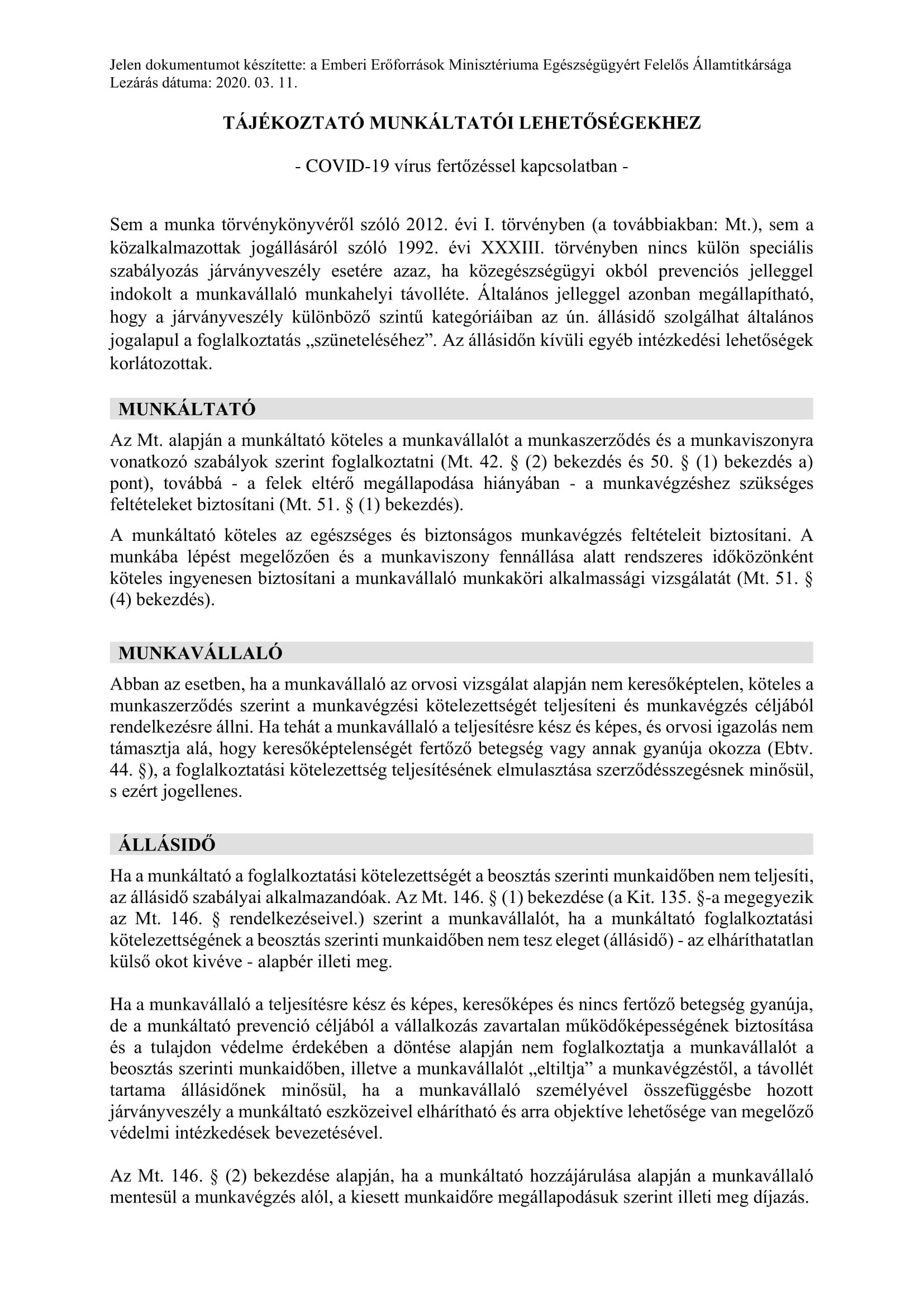 Tartalom - Tájékoztatás a koronavírusról