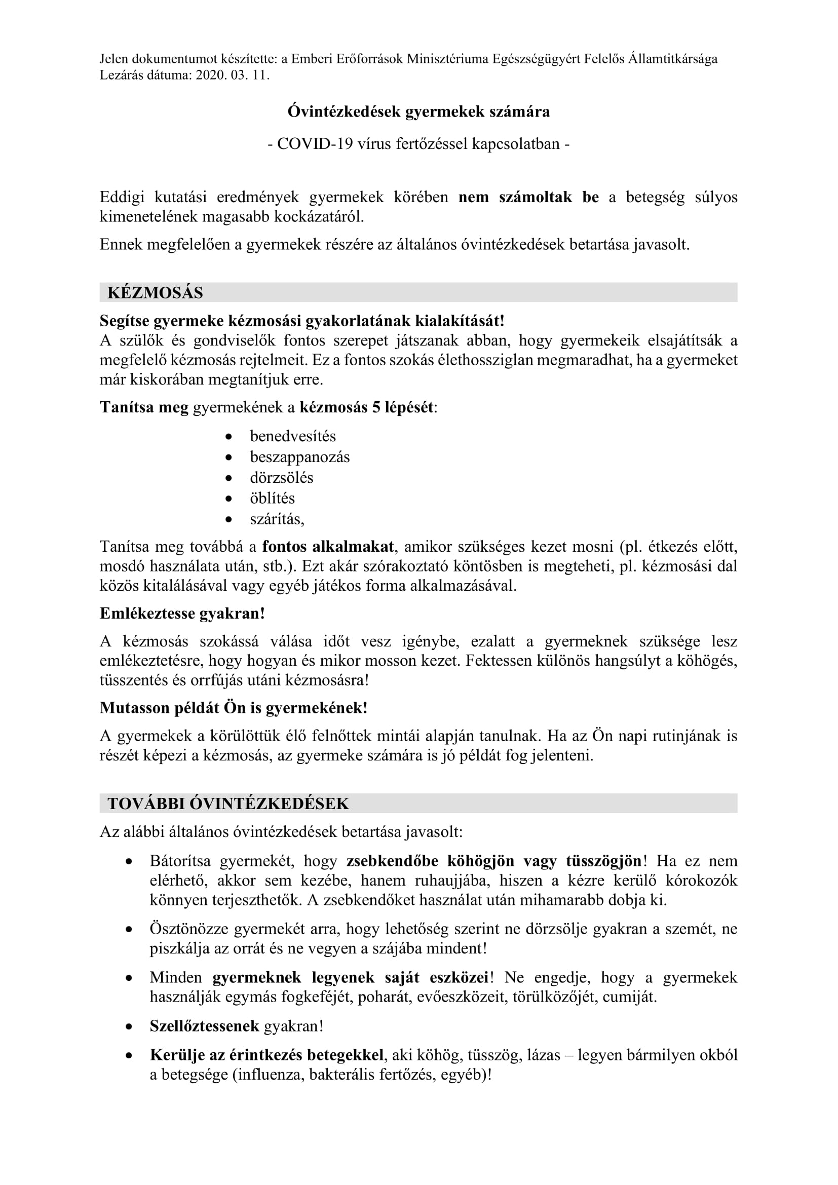 Tartalom - Tájékoztatás a koronavírusról