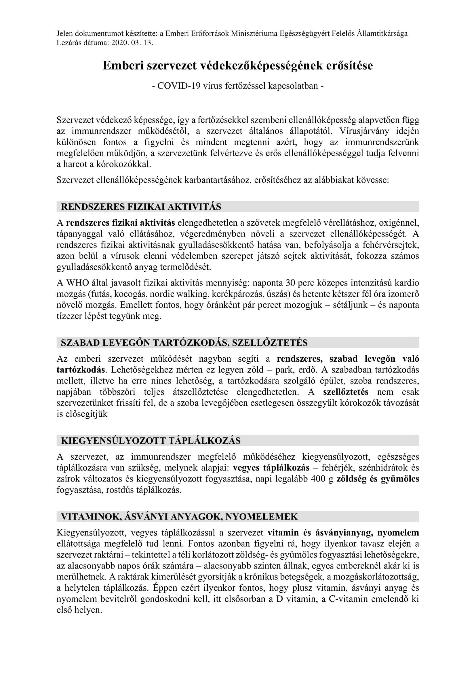 Tartalom - Tájékoztatás a koronavírusról