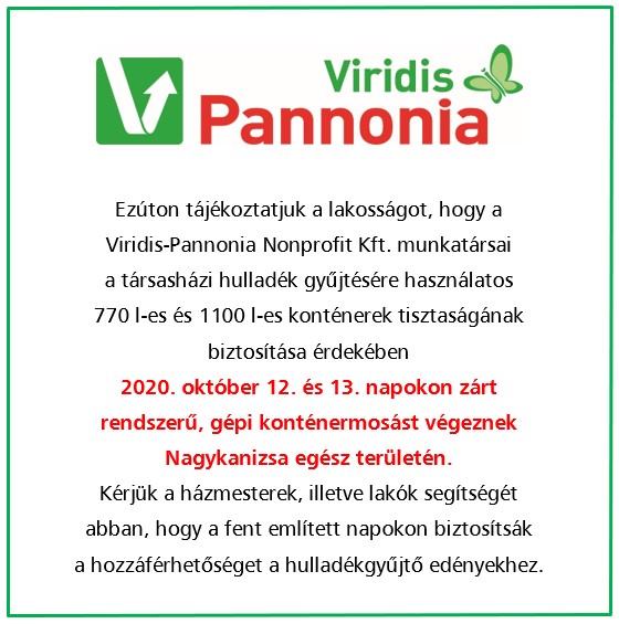 Tartalom - Konténermosás - október 12-13.