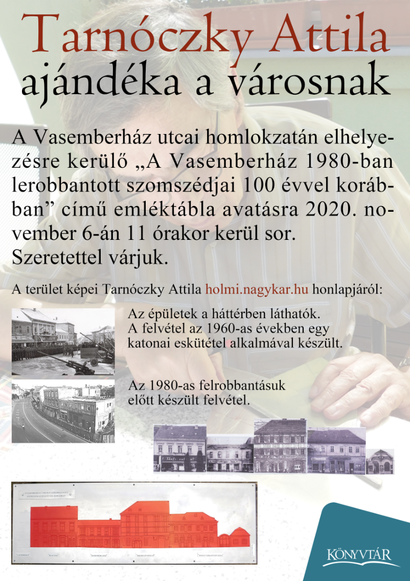 Tartalom - Meghívó emléktábla avatására
