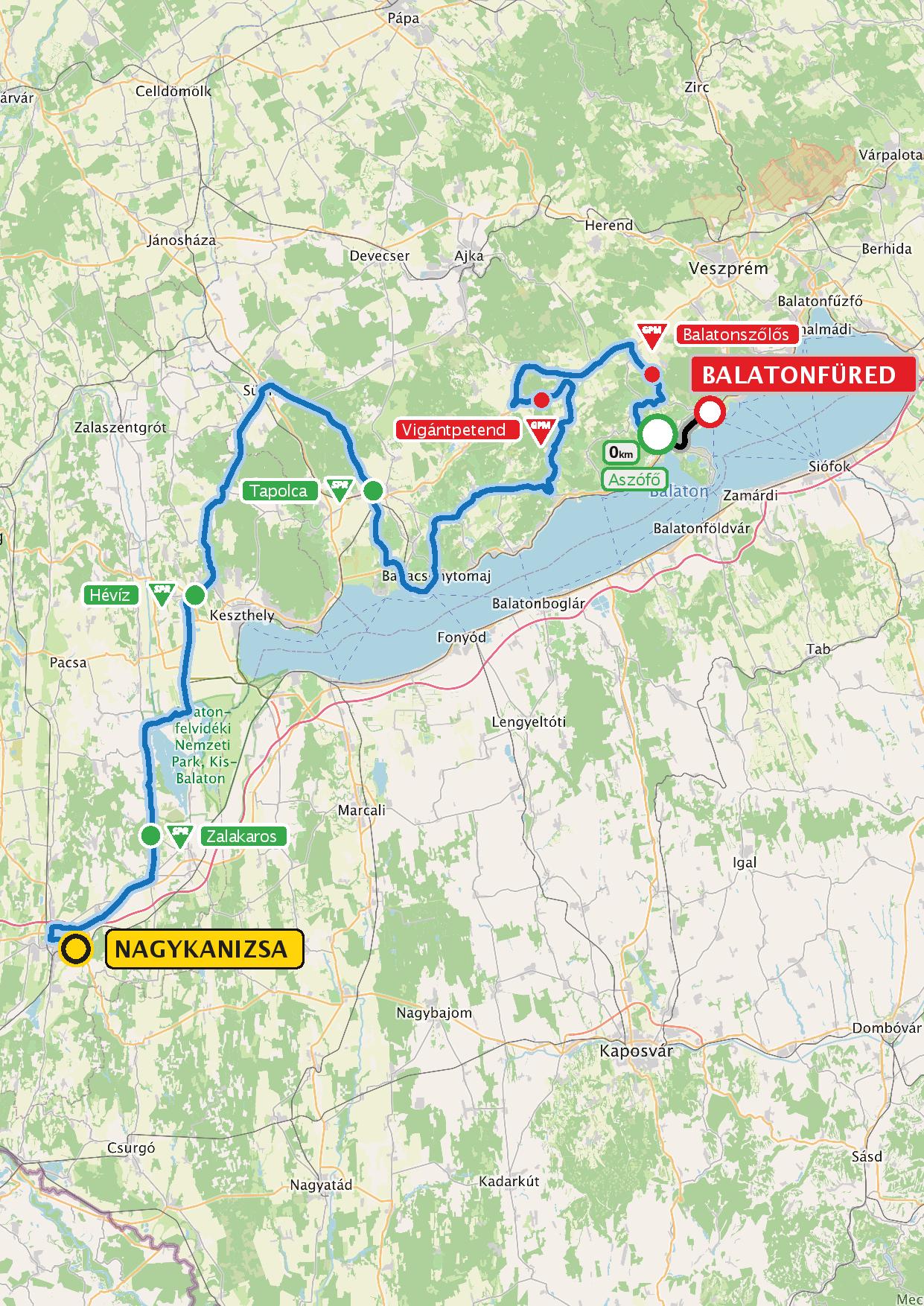 Tartalom - Tour de Hongrie - Újabb hírek, térképek 5. - Közlekedés – 2. szakasz