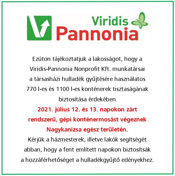 Tartalom - Konténermosás - július 12-13.