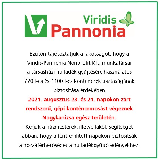 Tartalom - Konténermosás - augusztus 23-24.