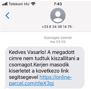 Tartalom - Ne dõljön be az adathalász üzeneteknek!