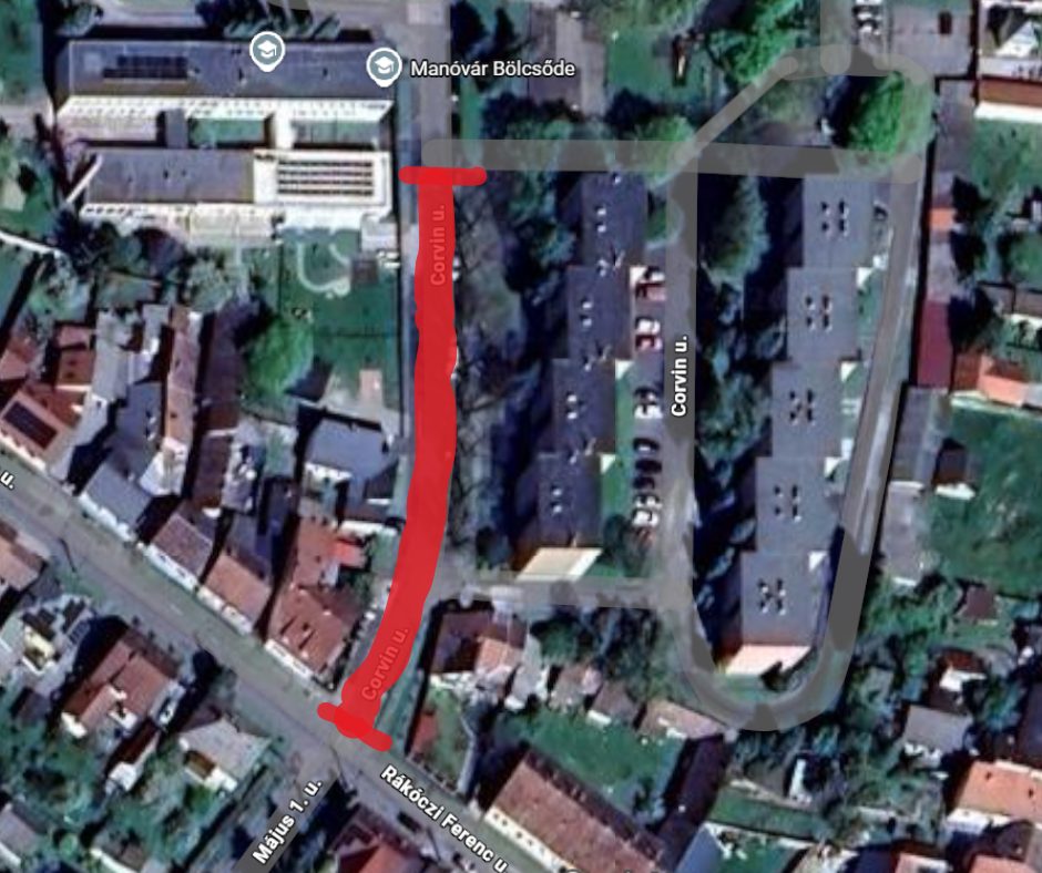 Tartalom - Forgalmi rend változás a Corvin utcában ivóvíz-rekonstrukció miatt