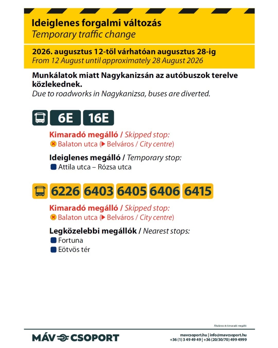 Tartalom - Forgalomkorlátozás a Huszti téri körforgalomnál